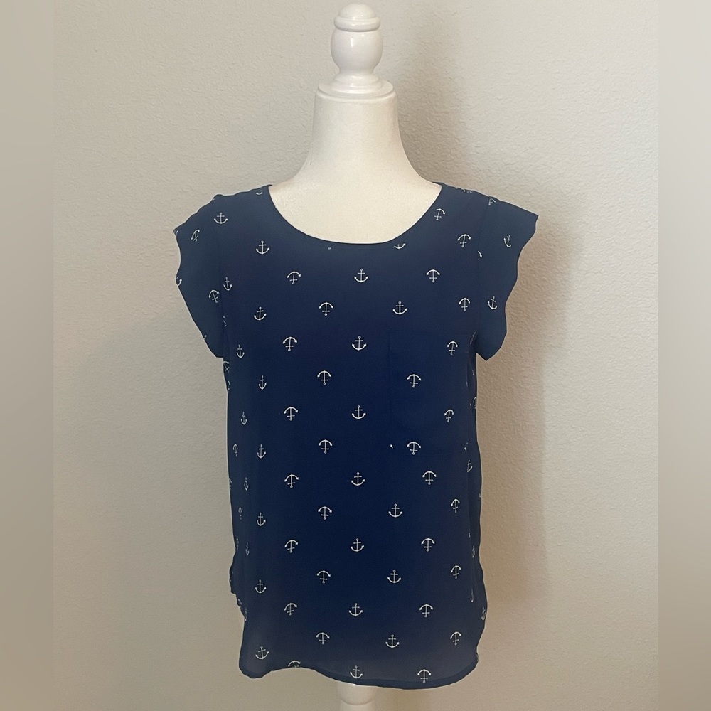 🏷️Navy Women’s Anchor Blouse